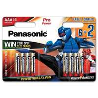 Asalite Panasonic Pro Power Alkáli Mikro Elem AAA (LR6) BL/6+2 Pan Pro AAA /+2