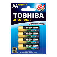 9518 TOSHIBA ALPHA POWER LR6 AA 1,5 V alkáli elemek buborékcsomagolás 4 darab