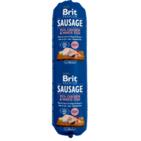 Brit Brit Sausage Chicken & White Fish 12 x 800 g