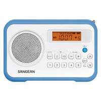 SANGEAN PR-D18W/B AM/FM-sztereó szintézeres kék hordozható rádió (PR-D18W/B)
