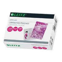 Leitz Meleglamináló fólia, 125mikron, 65x95mm, fényes, LEITZ "iLam", 100db/cs