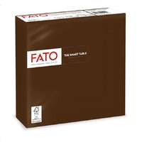 Fato Szalvéta, 1/4 hajtogatott, 33x33cm, FATO "Smart Table", csokoládé barna, 50db/cs