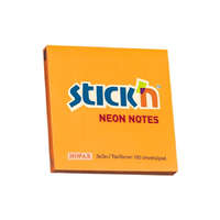 Stickn Öntapadó jegyzettömb STICK`N 76x76mm neon narancs 100 lap