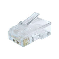 Gembird Gembird RJ45/LC-8P8C-002/100 Modular plug 8P8C for solid CAT6 LAN cable UTP 100 pcs per bag