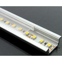 Alu-LED Alumínium profil LED szalaghoz ezüst ALP-001 átlátszó búra