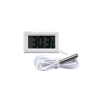  Beépíthető digitális hőmérő LCD kijelzővel - fehér
