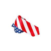  USA Amerikai zászló mintás slim nyakkendő