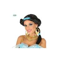  Aladdin - Jasmine, Jázmin hercegnő halloween farsangi jelmez kiegészítő - paróka