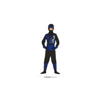  Kék nindzsa, ninja halloween farsangi jelmez szett - gyerek (méret:M)
