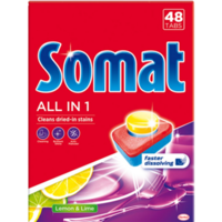  SOMAT ALL IN ONE LEMON & LIME TABLETTA 48DB