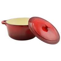 Perfect Home Zománcozott öntöttvas lábas 20 cm 2,2 liter piros 10565