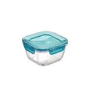 Bormioli Rocco Ételtároló doboz 12 cm üveg szögletes Frigo Evolution 119900