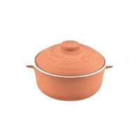 Perfect Home Lábas 4 literes fehér mázas agyag 15711