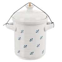 Perfect Home Fermentáló edény 2,8 literes mázas agyag, kék-fehér Orion 16718