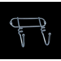 Akasztó 2 ágú csavart krómozott fém 320102-jch26623