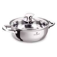 Blaumann Alacsony lábas üvegfedõvel 20 cm 2 literes rozsdamentes Gourmet Line BL-3864