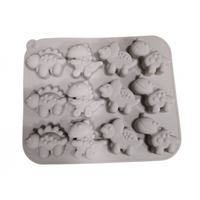 Csokoládé kiöntõ forma dínó minta szilikon vegyes szín T10118