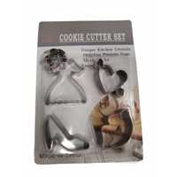 Kiszúróforma szett 4 részes "csajos forma" fém KSZ4 Kifutó termék!