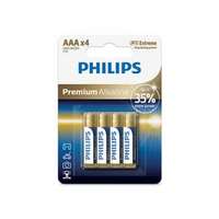  Philips Premium alkaline elem AAA 4 db PH-PR-AAA-B4