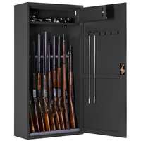 Artemisz® Minőségi fegyverszekrény kulcsos zárral - 10db vadászfegyver tárolására