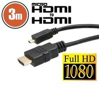 PRC Delight 3m HDMI - micro HDMI kábel