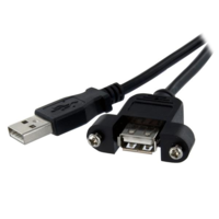 Startech Startech - Panel Mount USB Cable A to A - F/M - 90cm