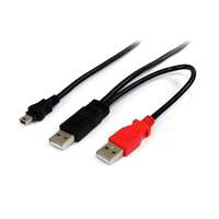 Startech Startech - USB Y Cable for External Hard Drive - USB A to mini B - 1,8M