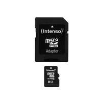 Intenso INTENSO - 8GB microSDHC Class10 + adapter - 3413460