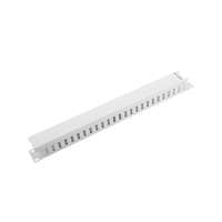 Lanberg Lanberg - kabelrendező 1U takarópanellel 19" rack szekrényhez szürke