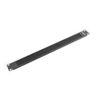 Lanberg Lanberg - kefés panel 1U 19" rack szekrényhez fekete