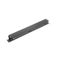 Lanberg Lanberg - kabelrendező 1U takarópanellel 19" rack szekrényhez fekete - AK-1201-B