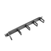 Lanberg Lanberg - kabelrendező 1U B típusú 19" rack szekrényhez fekete - AK-1202-B