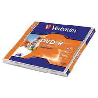 Verbatim VERBATIM - DVD-R lemez, nyomtatható, matt, ID, 4,7GB, 16x, normál tok