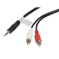Lanberg Lanberg stereo audio cable Mini Jack 3,5mm (M)->2x RCA Cinch 1.5m