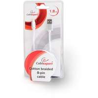 Gembird Gembird USB 2.0 A -> Lightning M/M adatkábel 1.8m ezüst