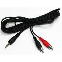 Gembird Gembird Jack stereo 3,5mm -> 2db RCA M/M audio kábel 1.5m fekete