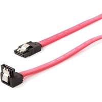 Gembird Gembird SATA 3 F/F adatkábel 0.3m piros egyenes/90° le, metal clips