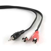 Gembird Gembird Jack stereo 3,5mm -> 2db RCA M/M audio kábel 0.2m fekete