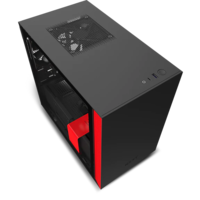 NZXT NZXT - H210i ITX számítógépház - Matt fekete/piros - CA-H210I-BR