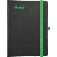 Kalendart Nero 2022-es N015 A5 heti beosztású fekete/zöld határidőnapló