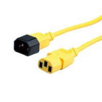 Roline ROLINE - Tápkábel Monitor, C14 - C13, 1,8m, sárga - 19.08.1521-25