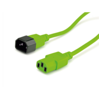 Roline ROLINE - Tápkábel Monitor, C14 - C13, 1,8m, zöld - 19.08.1523-25