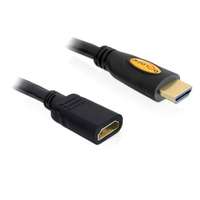 Delock Delock - A M/F High Speed HDMI kábel Ethernettel 5m - 83082
