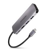 Axagon AXAGON - HMC-5 Superspeed USB-C Speedster 5H HUB Silver