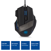 ACT ACT AC5000 Wired Gaming Mouse with illumination Black