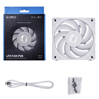 Lian Li Ventilátor Lian Li UNI FAN P28 PWM - 120mm, fehér - UF-P28120-1W