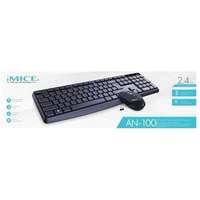 Genius iMICE - AN-100 vezeték nélküli magyar billentyűzet + egér fekete