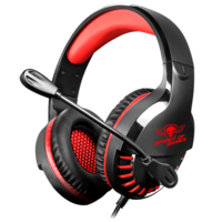 Spirit Of Gamer Spirit of Gamer Fejhallgató - PRO-H3 Red (MultiPlatform, mikrofon, 3.5mm jack, hangerőszabályzó, 2m kábel, narancssárga)
