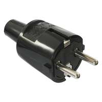 Anco Anco 321211 16A 250V IP20 fekete földelt PVC dugó vezeték védővel