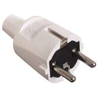 Anco Anco 321399 16A 250V IP20 fehér földelt PVC dugó vezeték védővel